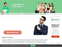 Tablet Screenshot of plagerismchecker.net